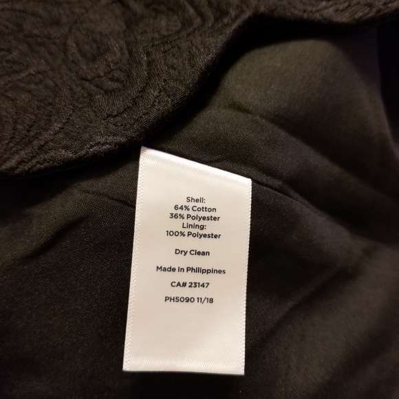 Talbots Floral Matelassé Scalloped hem dress - Picture 4 of 8